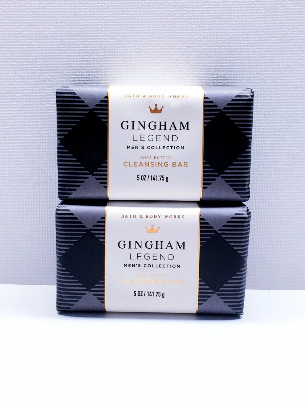Bath & Body Works Men's Collection GINGHAM LEGEND Shea Butter Bar Soap (2 Pcs)